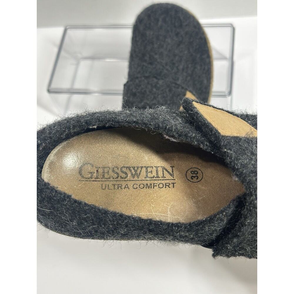 Giesswein Ultra Comfort Camden Gray Wool Shoes US 8 EUR 38 Ladies Cozy Slippers - Picture 12 of 14